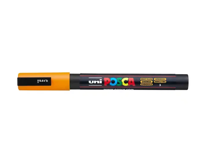 Uni-ball Posca PC-3M Naranja Medio Punta Cónica 0,9-1,3 mm Uni-ball Posca PC-3M Naranja Medio Punta Cónica 0,9-1,3 mm