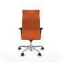 PIQUERAS Y CRESPO Sillón Albacete Naranja con Mecanismo Sincro y Base de Aluminio