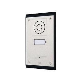 2N 9153101 Interfonía IP EntryCom Uni - 1 Botón de llamada, color Negro/Plata, 115x39x193 mm, para instalación sencilla