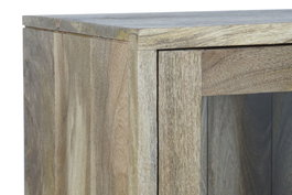 DKD Home Decor Vitrina Moderno Mango y Cristal 90 x 40 x 142 cm