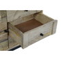DKD Home Decor Vitrina de Mango y Cristal 90x40x142