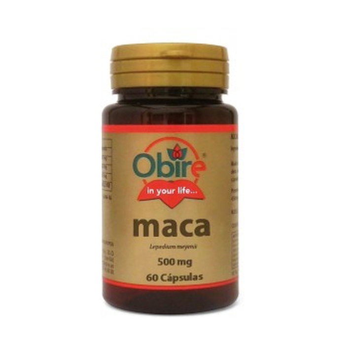 Obire Maca 500 mg 60 cápsulas - Complemento alimenticio energético natural Obire Maca 500 mg 60 cápsulas - Complemento alimenticio energético natural