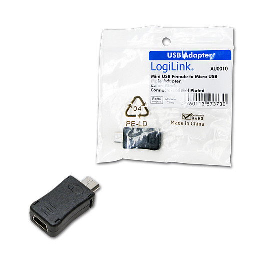 LogiLink Adaptador USB Micro USB Tipo B (M)