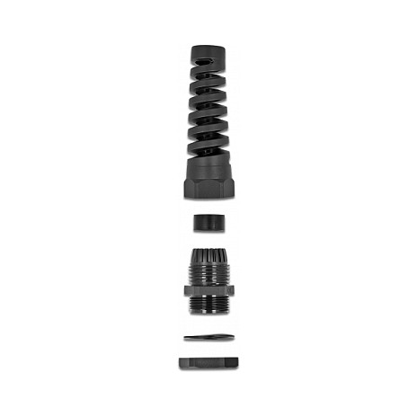 DeLOCK Prensaestopas con alivio de tensión PG13,5 negro