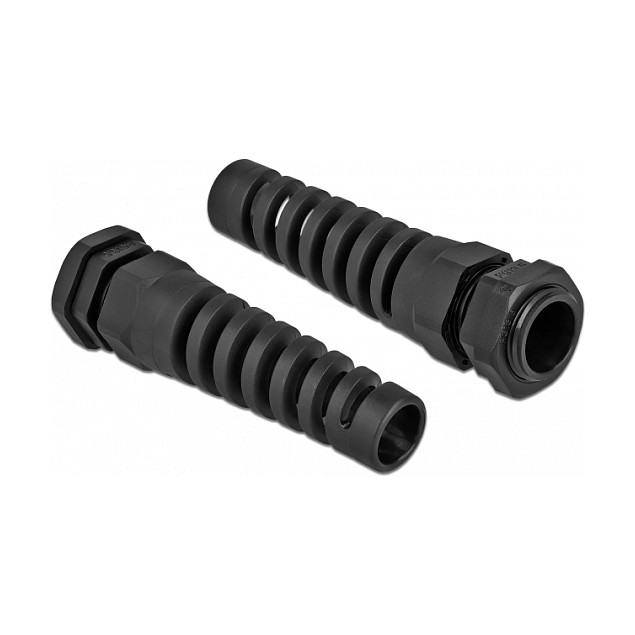 DeLOCK Prensaestopas con alivio de tensión PG13,5 negro