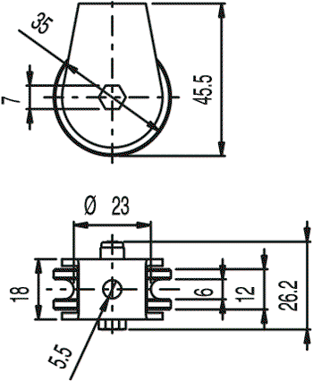 PIZZATO ELETTRICA Rollo para ángulo exterior FC/FD/FL/FP