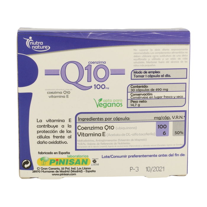 Pinisan Coenzima Q10 100 mg 30 cápsulas