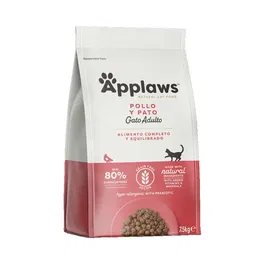 Applaws Alimento Seco para Gatos Adultos con Pollo y Pato, Sin Cereales, 7,5 kg