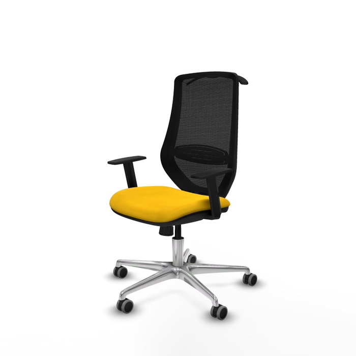 PIQUERAS Y CRESPO Silla de oficina Mardos con mecanismo Sincro, Amarillo y Negro PIQUERAS Y CRESPO Silla de oficina Mardos con mecanismo Sincro, Amarillo y Negro