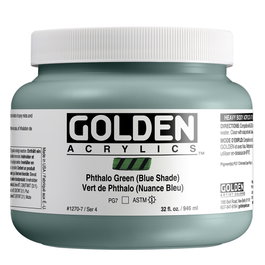 Golden Heavy Body Colores Acrílicos Thalo Verde (Azul) 946 ml