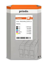 Prindo Multipack de tintas Classic XL Negro, Cian, Magenta y Amarillo