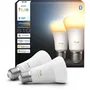Philips Hue Pack de 2 Bombillas LED A60 Conectadas, E27, 6W, Luz Blanca Ajustable 1000-2000K, 810 Lúmenes, AABUO37088