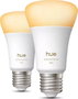 Philips Hue Pack de 2 bombillas LED A60 conectadas Luz blanca E27