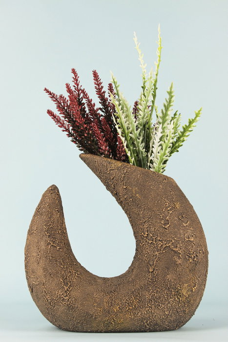 Aberto Design BK002 Maceta Decorativa de Cerámica Pintada a Mano, Marrón, 27x27 cm - Eleva la Decoración de tu Hogar con Elegancia Aberto Design BK002 Maceta Decorativa de Cerámica Pintada a Mano, Marrón, 27x27 cm - Eleva la Decoración de tu Hogar con Elegancia