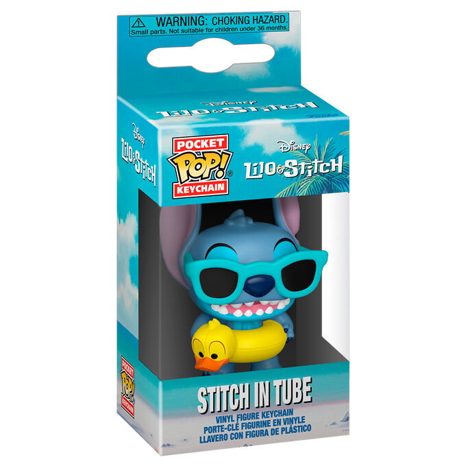 FUNKO Llavero Pocket POP Disney Lilo & Stitch - Stitch in Tube FUNKO Llavero Pocket POP Disney Lilo & Stitch - Stitch in Tube