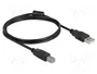 DeLOCK 83566 Cable USB 2.0 Tipo A a Tipo B 1 m Negro