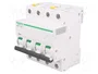 SCHNEIDER ELECTRIC Interruptor magnetotérmico iC60N 63A 4 polos