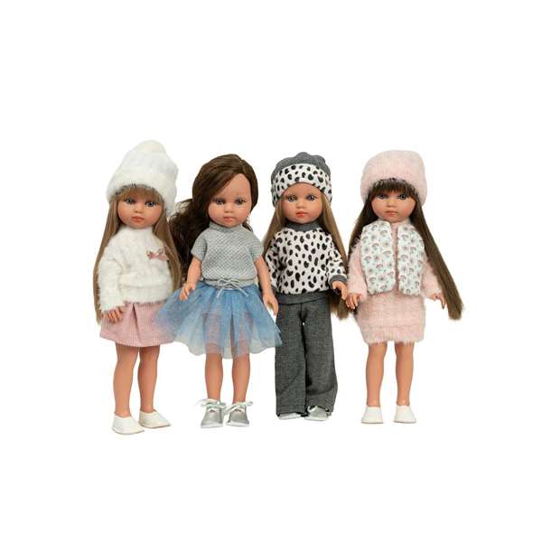 Muñecas Arias Muñeca Elegance Chic Kids Carlota 36 cm con Pelo, Cuerpo de Vinil Muñecas Arias Muñeca Elegance Chic Kids Carlota 36 cm con Pelo, Cuerpo de Vinil