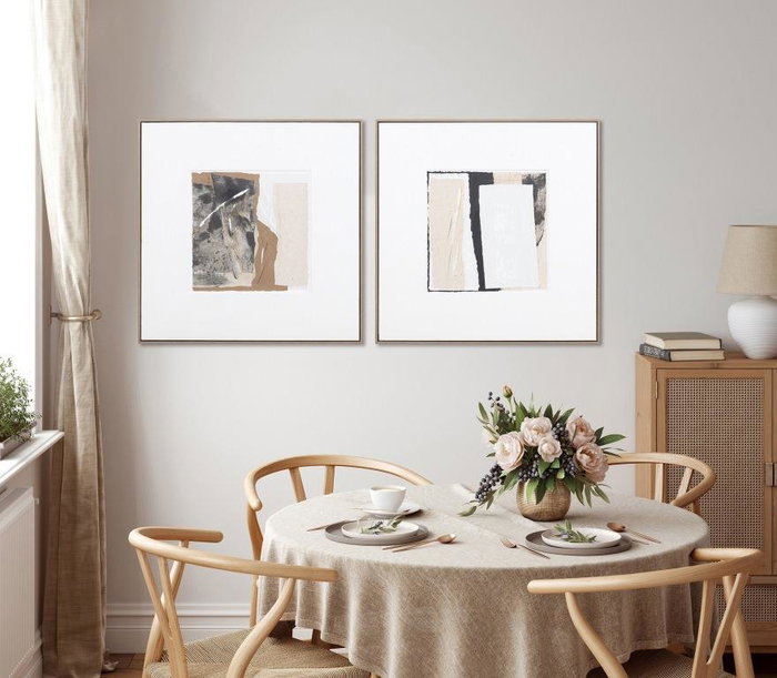 DKD Home Decor Cuadro Lienzo Pino Abstracto 2 Surtido