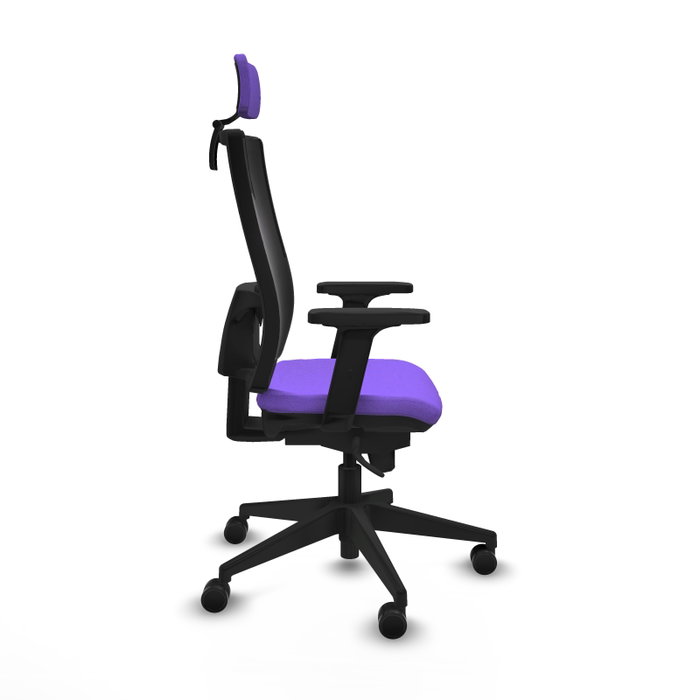 PIQUERAS Y CRESPO Silla de oficina Horna con mecanismo Sincro, Lila y Negro PIQUERAS Y CRESPO Silla de oficina Horna con mecanismo Sincro, Lila y Negro