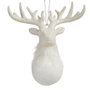 Adorno Navideño Krist+ Blanco Plástico Purpurina Reno 14 x 15,5 x 7 cm (24 Unidades)