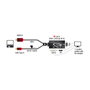 DeLOCK Adaptador de Vídeo HDMI + USB a DVI-I + VGA (D-Sub) 62959 Negro, Rojo