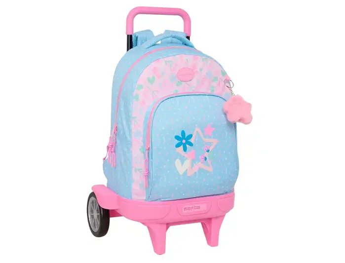 Safta Mochila Grande con Ruedas Compact Evolution Extensible Blackfit8 Smile