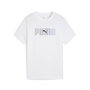 Camiseta de Manga Corta Infantil Puma Essentials Logo Lab B Blanco L