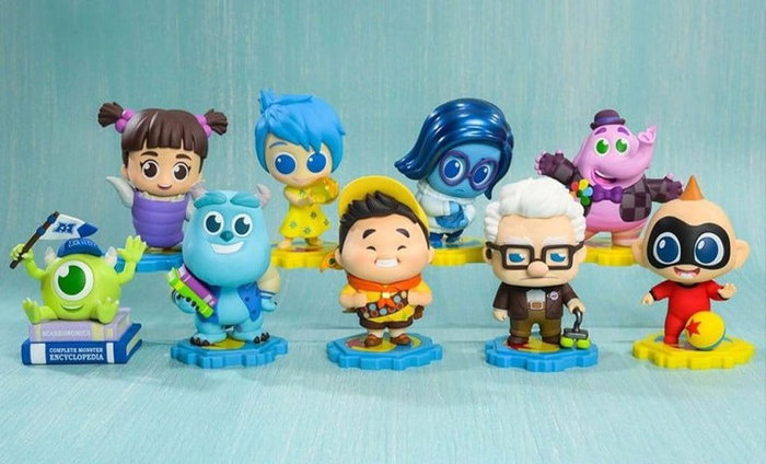 Hot Toys Pixar Figuras mini Cosbi 8 cm Blind Box Display (8)
