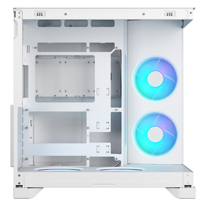 Fractal Design Pop 2 Vision Caja PC ATX Blanco Cristal RGB, FD-C-POV2A6-03, soporta GPU 412 mm y radiador 360 mm, 4 ventiladores