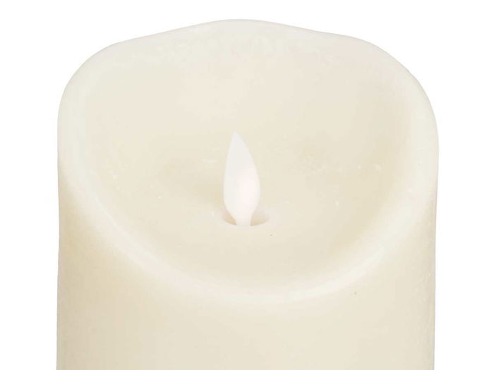 Giftdecor Vela Led Crema 10 cm, Ancha Baja, Plástico y Cera, 2xAA (no incluidas) (Set de 24)