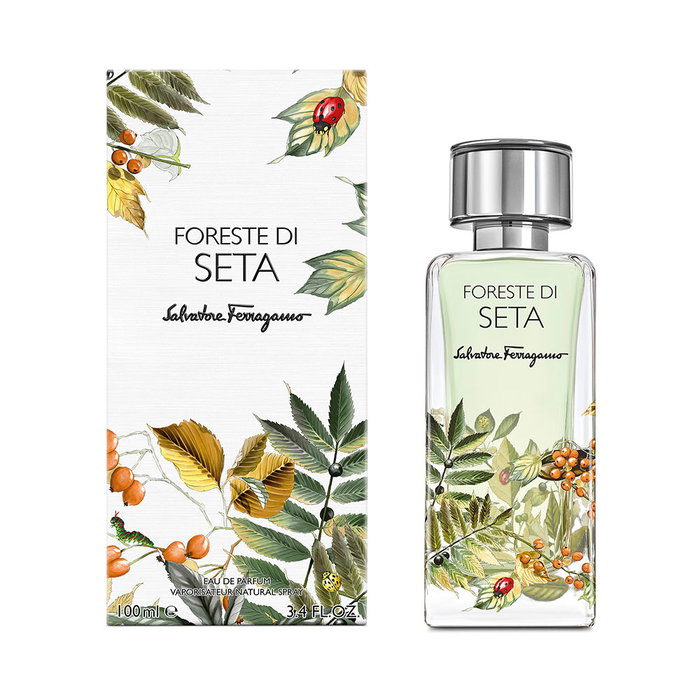 Salvatore Ferragamo FORESTE DI SETA Perfume Unisex Eau de Parfum Vaporizador 100 ml, Notas de Salvia, Nuez y Vetiver