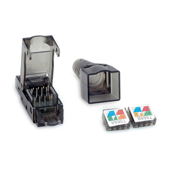 VALUE 26.99.0370 Conector RJ-45 de campo configurable Cat6e UTP Negro VALUE 26.99.0370 Conector RJ-45 de campo configurable Cat6e UTP Negro