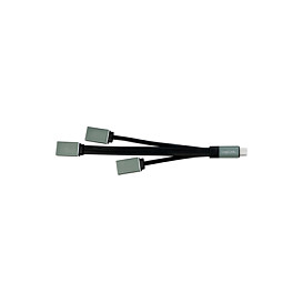 LogiLink Hub USB 3.1 Tipo C de 3 Puertos UA0315 USB 2.0 y USB 3.0 Color Negro Gris
