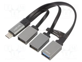 LogiLink UA0315 Hub USB 3.1 con 3 puertos y conexión Type-C