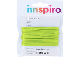 Innspiro Cordón cola de ratón verde ácido 2mm, 5m