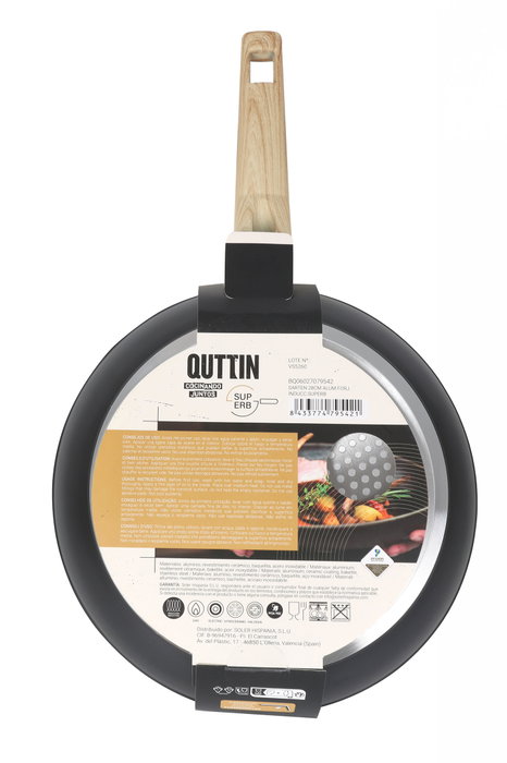 Inde Sartén de Aluminio Forjado 28 cm con Superb Quttin para Inducción (6 Unidades) Inde Sartén de Aluminio Forjado 28 cm con Superb Quttin para Inducción (6 Unidades)
