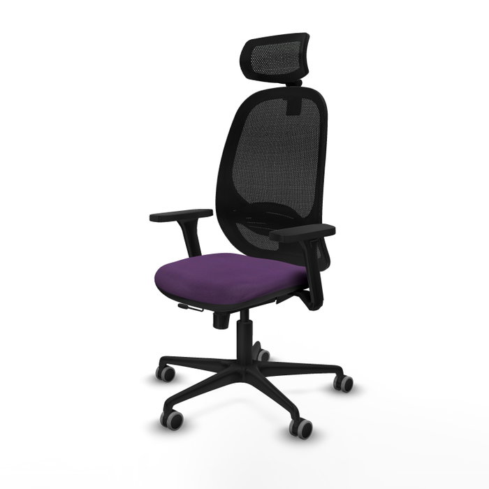 PIQUERAS Y CRESPO Silla de oficina Cilanco con Mecanismo Sincro/Traslack, Morado y Negro PIQUERAS Y CRESPO Silla de oficina Cilanco con Mecanismo Sincro/Traslack, Morado y Negro