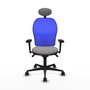 PIQUERAS Y CRESPO Silla de oficina Jorquera Gris/Azul