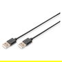 Digitus Cable USB 2.0 Tipo A Macho a Macho de 1.8 Metros, Color Negro