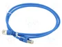 Telegärtner Patch cord S/FTP Cat 6a RJ45 1m azul