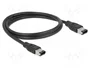 DeLOCK Cable FireWire 6 Pin a 6 Pin, 1 m, Gris