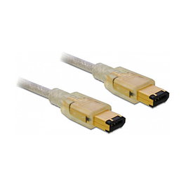 DeLOCK Cable FireWire 6 Pin Macho a 6 Pin Macho, 1 m, Gris