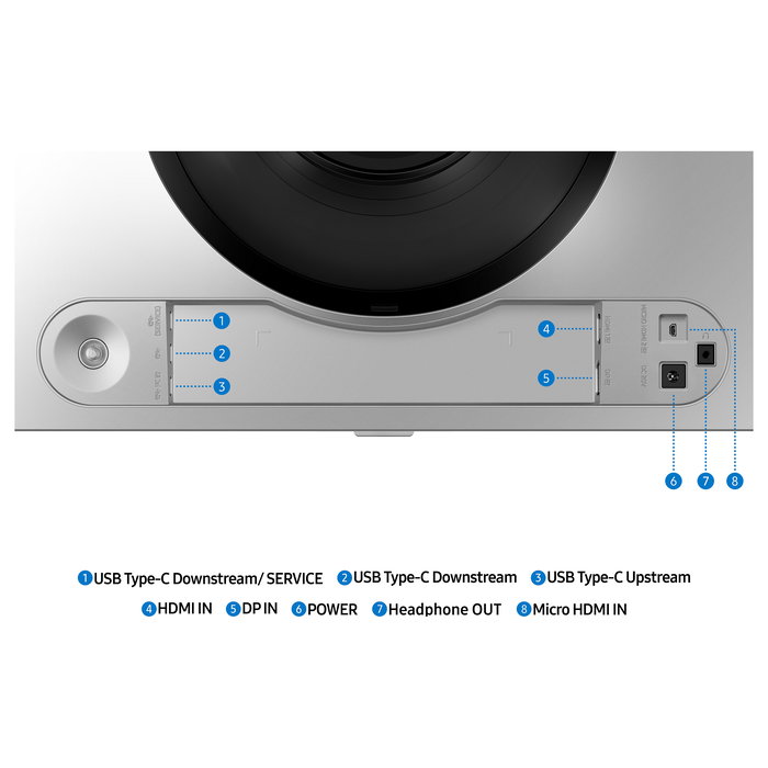 Samsung Monitor Gaming 49 Pulgadas OLED Dual QHD 144Hz, 5120x1440, 0.03ms, Quantum Dot, HDR10+, NVIDIA G-SYNC, AMD FreeSync Premium Pro, Plata, LS49DG910SUXEN