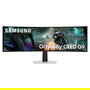 Samsung Monitor Gaming 49 Pulgadas OLED Dual QHD 144Hz, 5120x1440, 0.03ms, Quantum Dot, HDR10+, NVIDIA G-SYNC, AMD FreeSync Premium Pro, Plata, LS49DG910SUXEN