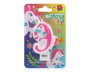 Vela Nº9 Unicornio Multicolor