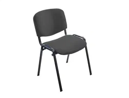 Rocada Silla Confidente Estructura Metálica Asiento Tela Ignífuga Gris 570x410x810 mm