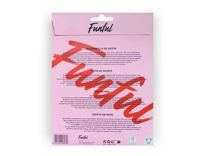 Wondee Alfombrilla de ratón Funful de gel ergonómica Chili 250x230 mm Wondee Alfombrilla de ratón Funful de gel ergonómica Chili 250x230 mm