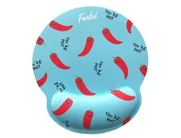 Wondee Alfombrilla de ratón Funful de gel ergonómica Chili 250x230 mm