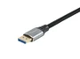 Equip Cable DisplayPort 2.1 119282 - Macho a Macho, 2 Metros, Resolución 16K@60Hz 8K@240Hz, 54 Gbps, HDR, Compatible HDCP, Carcasa de Aluminio, Color Plata y Negro